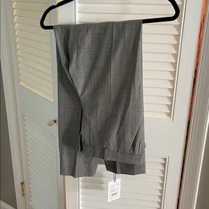 Theory Treeca Full-Length Pant in Plaid Stretch Wool Size 4